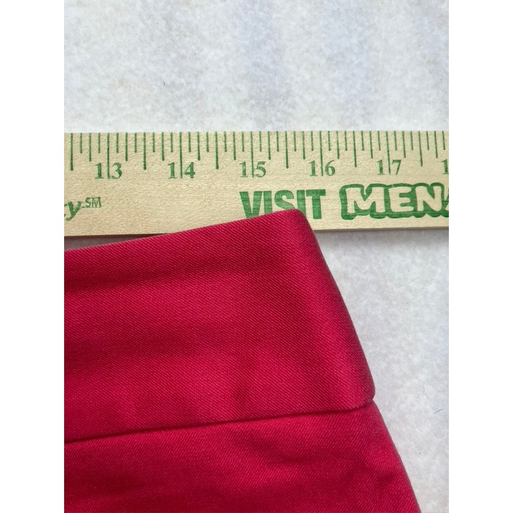 BANANA REPUBLIC Womens Pencil Skirt Red Cotton Blend Size 10 Knee Length - Picture 4 of 9